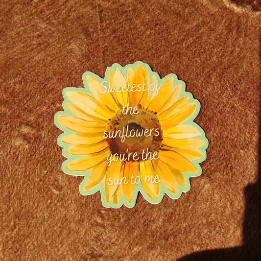 Sweetest of the Sunflowers Sticker