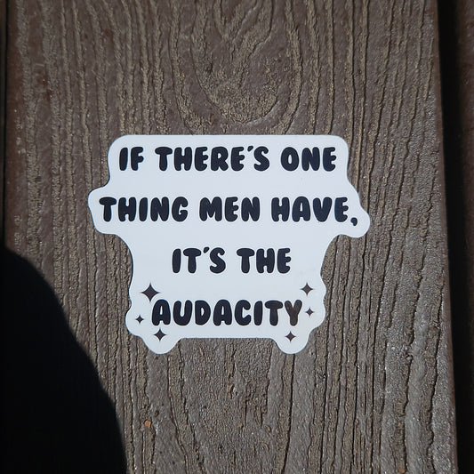 Men's Audacity Sticker